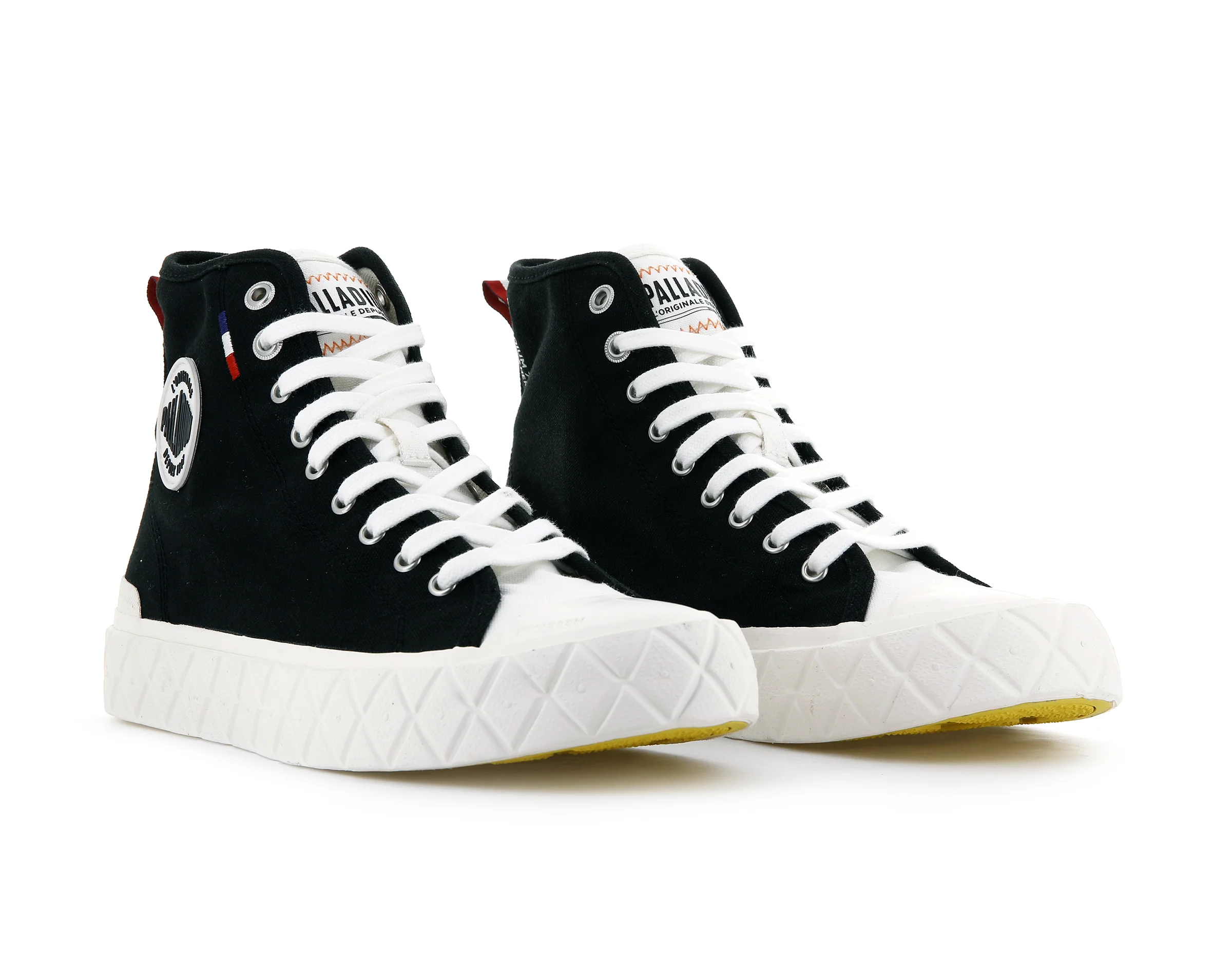 77015-030-M | PALLA ACE CANVAS MID | BLACK/MASHMALLLOW - Image 5